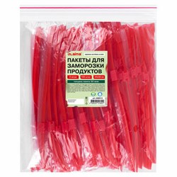 Пакеты для заморозки продуктов, 3 л, КОМПЛЕКТ 100 шт., с замком-застежкой (слайдер), LAIMA - фото 16567584
