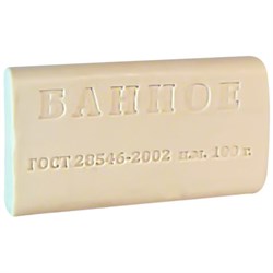 Мыло туалетное 100 г, ММЗ ЭКОНОМ "Банное", без обертки - фото 16567647