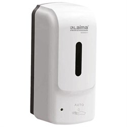 Дозатор для жидкого мыла LAIMA PROFESSIONAL SUPER, НАЛИВНОЙ, СЕНСОРНЫЙ, 1 л, белый, ABS-пластик, 609501 - фото 16567720