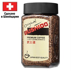 Кофе растворимый BUSHIDO "Original" 100 г, стеклянная банка, сублимированный, ШВЕЙЦАРИЯ, 1004 - фото 16567842