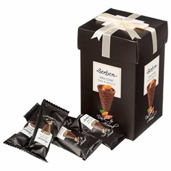 Конфеты мини-рожки в индивидуальной упаковке SORBON "Миндаль и воздушные зерна", 200 г - фото 16567986