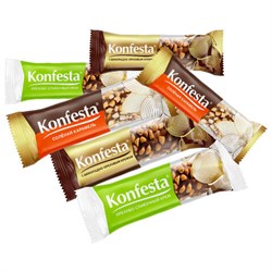 Конфеты KONFESTA ассорти (соленая карамель, шоколадно-ореховая, орехово-сливочная), 1100 г - фото 16567998