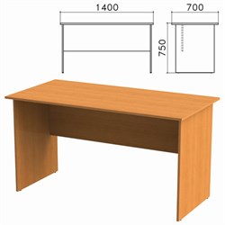 Стол письменный "Фея", 1400х700х750 мм, цвет орех милан, СФ02.5 - фото 16568114