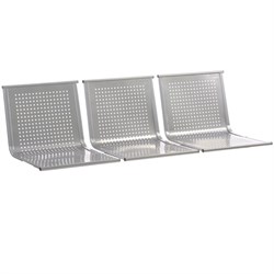 Сиденья для кресла "Стайл", комплект 3 шт., цвет серебристый - фото 16568196