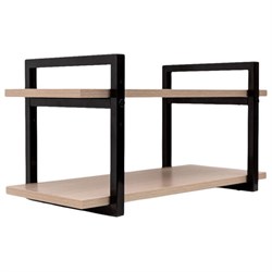 Полка BRABIX "SMART WS-002", 580х290х300 мм, ЛОФТ, 2 полки, металл/ЛДСП ясень шимо светлый, 641951 - фото 16568413