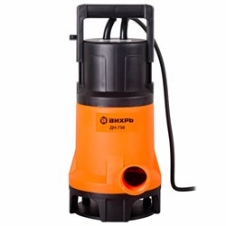 Дренажный насос для грязной воды ВИХРЬ ДН-750, 750 Вт, 255 л/мин, погружной, 68/2/2 - фото 16568798