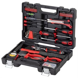 Набор инструментов столярно-слесарный, 84 предмета, пластиковый кейс, ГРАНДМАСТЕР, 671331 - фото 16568816