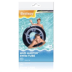 Надувной круг для плавания "Шина" диаметр 91 см, от 10 лет, до 80 кг, BESTWAY, 36016 - фото 16568836