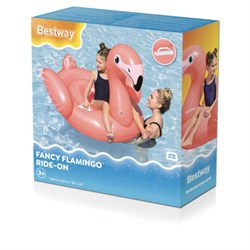 Надувная игрушка-наездник "Фламинго", 128x110x87см, от 3 лет, BESTWAY, 41525 - фото 16568837