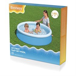 Надувной бассейн детский "My First Pool" 152х38 см, 477 л, от 2 лет, BESTWAY,57241 - фото 16568838