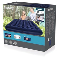 Надувной матрас 183х203х22 см, до 300 кг, BESTWAY, 67004 - фото 16568841