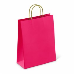 Крафт-пакет бумажный "Ruby red" 26х15х35 см, с кручеными ручками, плотность 80 г/м2, моноцвет, 112412 - фото 16568951