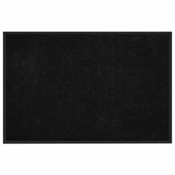 Коврик придверный 80х120 см, ЧЕРНЫЙ, влаго-грязезащитный, 430 г/м2, ребристый, ЛЮБАША СТАНДАРТ, 701036 - фото 16568957