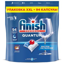 Капсулы для посудомоечных машин 94 шт., FINISH Quantum "All in 1", 3263215 - фото 16569008