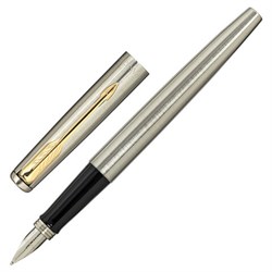Ручка перьевая PARKER "Jotter Core Stainless Steel GT", ежедневник А5 черный, пакет, 880902 - фото 16569080