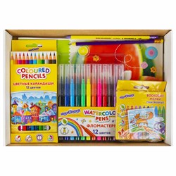 Набор для рисования и творчества "5 предметов плюс Восковые мелки в Подарок!", ЮНЛАНДИЯ, 881010 - фото 16569088