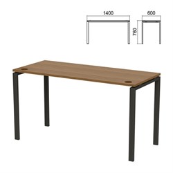 Стол на металлокаркасе "Арго", 1400х600х760 мм, орех (КОМПЛЕКТ) - фото 16569227