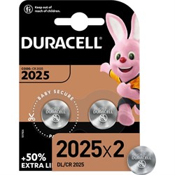 Литиевые батарейки Duracell CR2025-2BL - фото 16576841