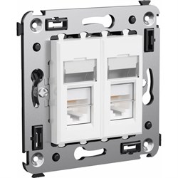 Двойная телефонная розетка в стену DKC Avanti - фото 16578460