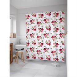 Шторка-занавеска для ванной JoyArty Цветочная среда - фото 16579391