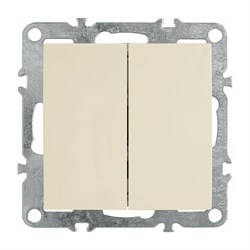 Двухклавишный выключатель Stekker Эрна - фото 16580620