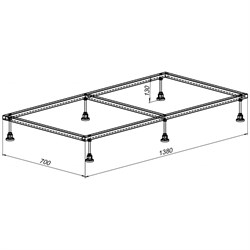 Каркас для литьевого поддона Aquanet 0.5 - фото 16582259
