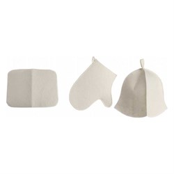 Набор для бани Бацькина баня Classic white - фото 16585058