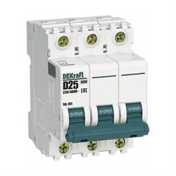 Автомат DEKraft ВА101-3P-025A-D - фото 16585402