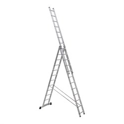 Алюминиевая трехсекционная лестница-стремянка SevenBerg 920312 - фото 16587133
