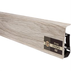 Плинтус ARBITON Indo 02 Ясень Северный, 2500x70x26 мм - фото 16588506