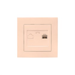 Одноместная телефонная розетка EKF Валенсия PROxima - фото 16590769