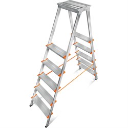 Алюминиевая стремянка Эйфель Мастер - фото 16591141