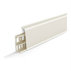 Напольный плинтус DECONIKA Д-П70 033 КРМ БЕЛ - фото 16591445