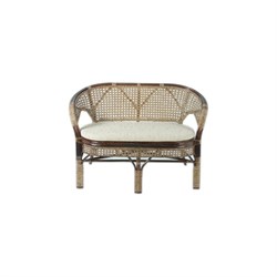 Двухместный диван Vinotti 02/15С Темный Коньяк - фото 16592379