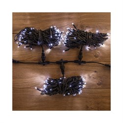 Гирлянда Neon-Night Клип лайт 24В, 3 нити по 10 м, 198LED белые - фото 16592396