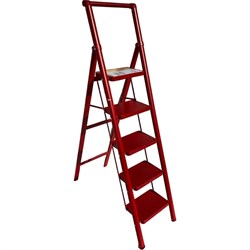 Стремянка стальная АЛЮБЭСТ DLS505R - фото 16592502