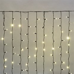 Гирлянда Neon-Night ДОЖДЬ занавес 2х1,5м, черный ПВХ, 360LED тепло-белые - фото 16593513