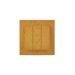 Трехклавишный выключатель Nilson TOURAN WOOD - фото 16593622