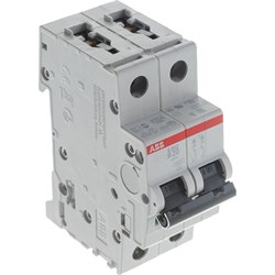 Двухполюсный автоматический выключатель ABB S202 - фото 16594221