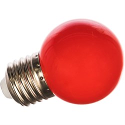 Декоративная светодиодная лампа Volpe LED-G45-1W/RED/E27/FR/С - фото 16594384