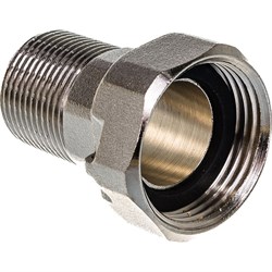 Латунный штуцер для присоединения счетчика воды RTP 25160 - фото 16595616