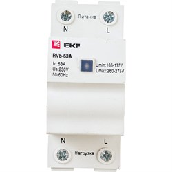 Реле напряжения EKF Basic RVb-63A - фото 16596871