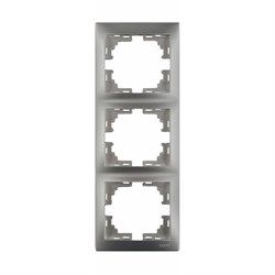 Трехместная вертикальная рамка Lezard MIRA - фото 16597977