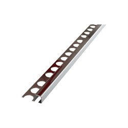 Полированный профиль для плитки из нержавеющей стали РУССКИЙ ПРОФИЛЬ РПН-14 - фото 16600698