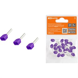 Штыревой втулочный изолированный двойной наконечник TDM ELECTRIC НШвИ 2 - фото 16601820