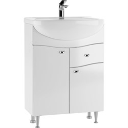 Тумба под умывальник Айсберг Уют 60 Волна - фото 16602767