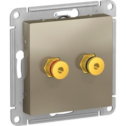 Двухместная аудиорозетка Systeme Electric AtlasDesign - фото 16604601