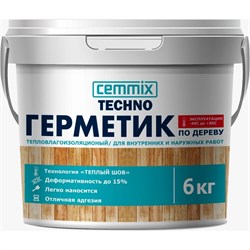 Акриловый герметик для дерева CEMMIX Теплый шов - фото 16606223
