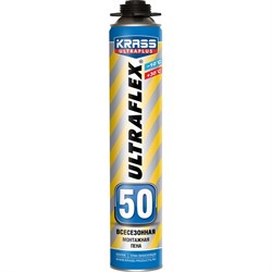 Пистолетная всесезонная монтажная пена KRASS ULTRAFLEX 50 - фото 16609598