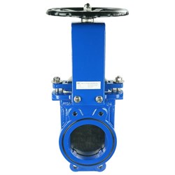 Ножевая чугунная межфланцевая двухсторонняя шиберная задвижка DN.ru D040-03163 - фото 16609754